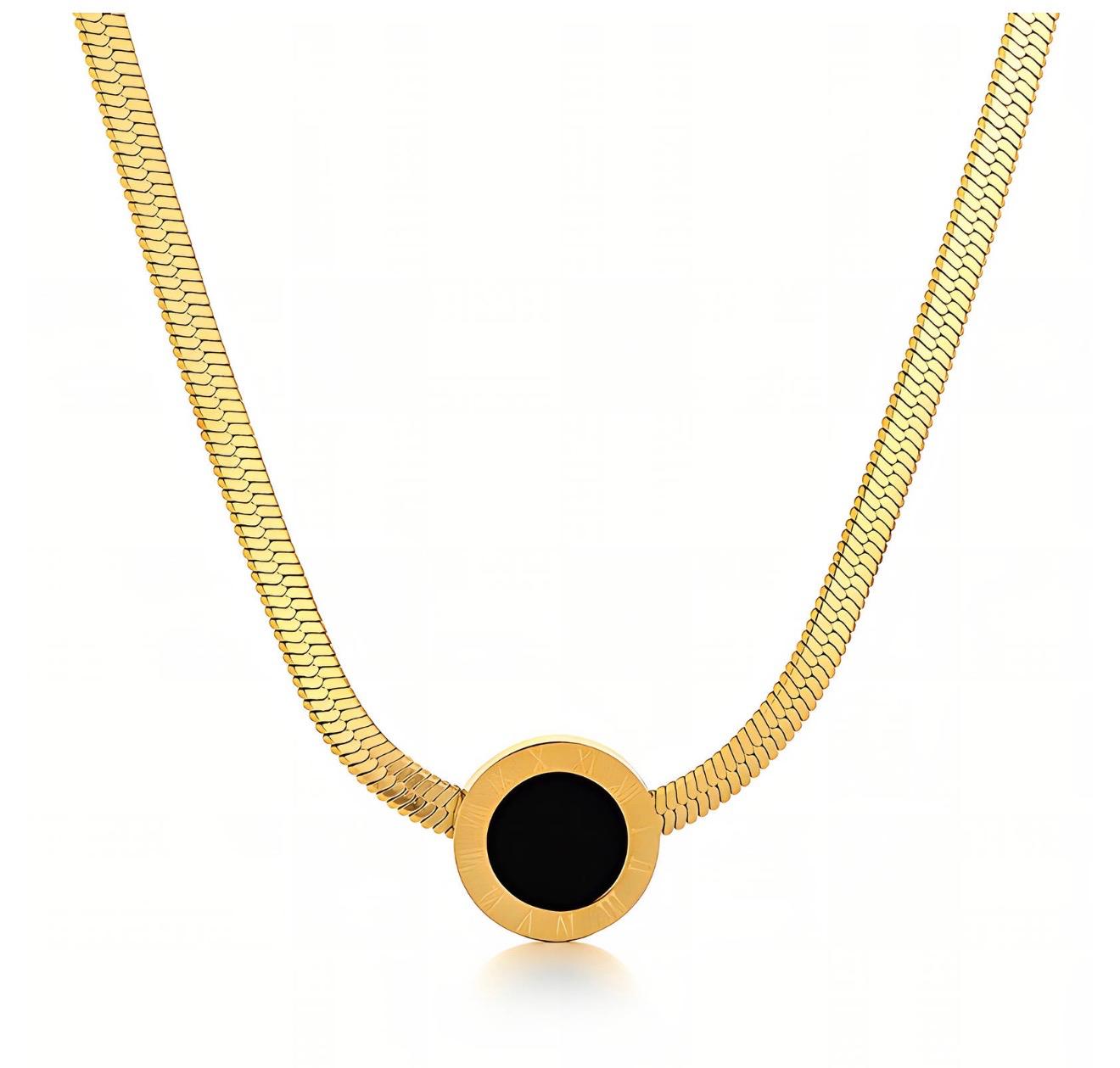 Necklace, 18K Gold Plated Steel